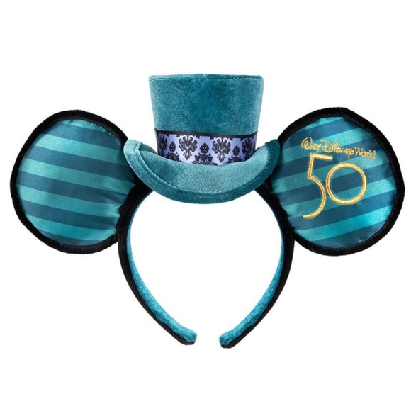 Disney Ear Headband - Mickey The Main Attraction - The Haunted Mansion NWT